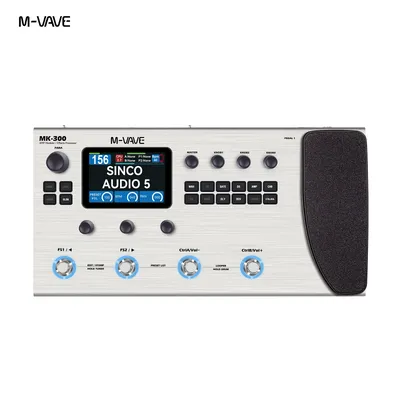 M-VAVE MK-300 Guitar Multi-Effect Processor | ANN Neural Modeling 120AMP/360FX | 10h 150s STEREO LOOPER128 Drum MIDI DAW