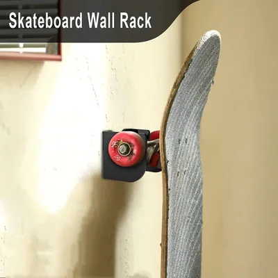 1 Pairs Skateboard Wall Mount Acrylic Skate Board Wall Holder Non-slip Snowboard Wall Mount Clips
