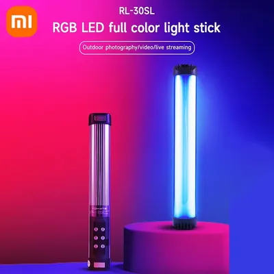 Xiaomi Handheld RGB Colorful Stick Light Handheld LED Light Wand 2500K-9000K Photography Studio Lamp