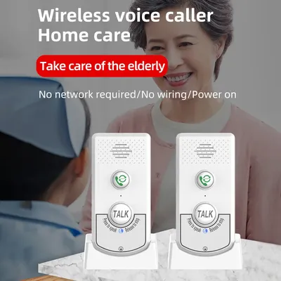 2 Pack Intercoms Wireless for Home Voice Bidirectional Caller Home Ultra Long Distance Wireless