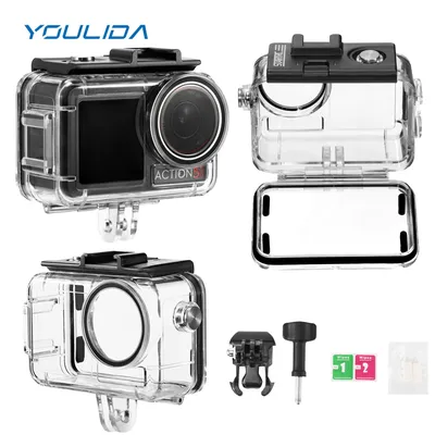 For DJI Action 5 Pro/4/3 Waterproof Diving Housing Case 40M/131FT Underwater Dive Cover Anti-fog