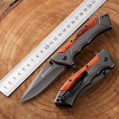E9195 Portable Folding Knife, Outdoor Multifunctional Camping Self-Defense Knife, High Hardness