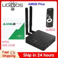 Ugoos AM6B Plus WIFI6 Smart TV BOX Amlogic S922X-J 2.2GHZ Android 9 4GB RAM 32GB ROM 4K Lettore multimediale 2.4/5G 1000M Set Top Box