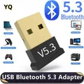 Adattatore USB Bluetooth 5.3 Adattatore dongle wireless Bluetooth 5.1 per PC portatile Altoparlante