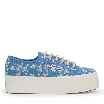 Superga 2790 Platform Sangallo - Blue Indaco f Avorio Trainers