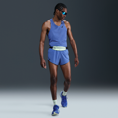 Nike AeroSwift Men's Dri-FIT ADV 5cm (approx.) Brief-Lined Running Shorts - Blue - Polyester/Elastane