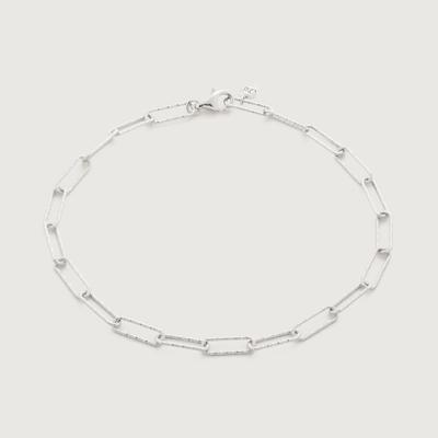 Sterling Silver Alta Textured Mini Chain Bracelet