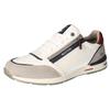 Sneaker MUSTANG SHOES, Herren, Gr. 43, grau (sanftes weiß, grau), Lederimitat, kontrastfarbene Details, sportlich, Schuhe, mit Außenreißverschluss, Freizeitschuh, Halbschuh, Schnürschuh