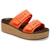 Keilpantolette CROCS "Brooklyn Cork Buckle", Damen, Gr. 38, orange, Croslite, casual, Schuhe, Keilsandale, Plateausandale mit LiteRide™ Schaumfußbett