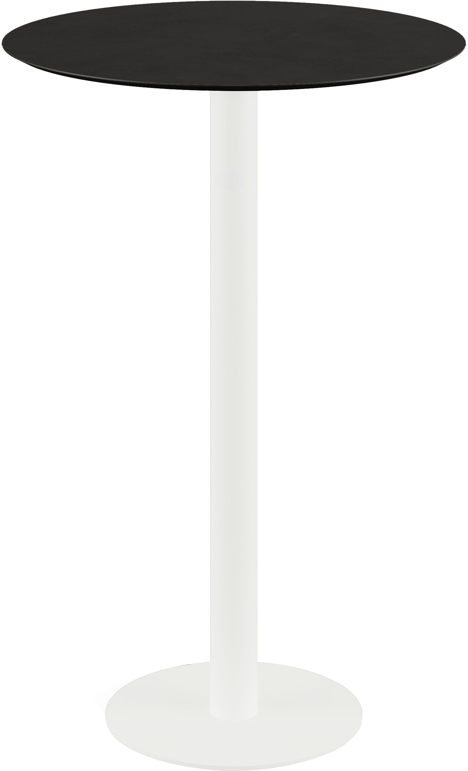 Klapptisch ESSENTIALS "Urban", schwarz (weiß, schwarz, weiß), B:70cm H:109,2cm T:70cm, Pulverbeschichteter Stahl, Tische, in verschiedenen Ausführungen