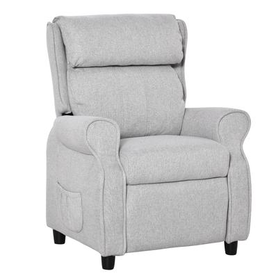 Recliner Chair Children Sofa Angle Adjustable Single Lounger Armchair Gaming Chair with Footrest 2 Side Pockets