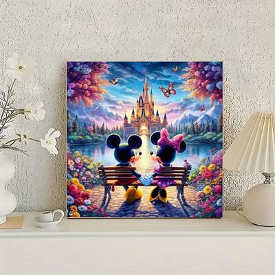 TEMU 1 Set Large Size Diamond Painting Mouse Painting Art Set Diy, Suitable For Beginners, 5d Full Painting Set, Suitable For Home Wall Decoration, ' Holiday Gifts Zsh1231a Image