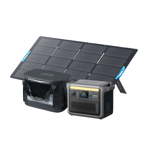 Anker SOLIX C1000 Solar Generator + 400W Solar Panel + Water-Resistant Case