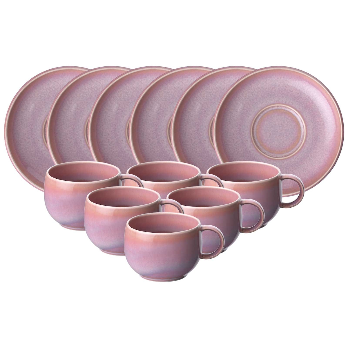 like. by Villeroy & Boch Perlemor Coral Espressotasse mit Untertasse 60 ml 6er Set Image