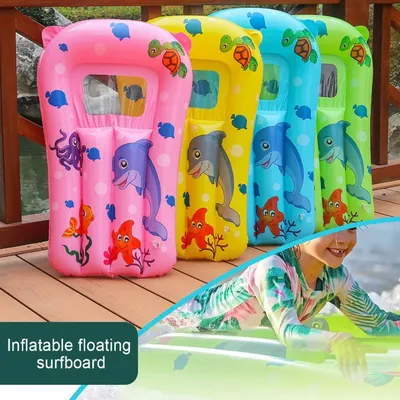 Kids Inflatable Pool Floating Seat Swimming Ring Water Hammock Recliner Inflatable Floating Row Pool Bathtub Water Bed Toys