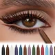 High Pigment Matte Eyeliner Gel Pencil Green Brown White Waterproof Lying Silkworm Pen Soft Eyeliner Lasting Shiny Eye Makeup