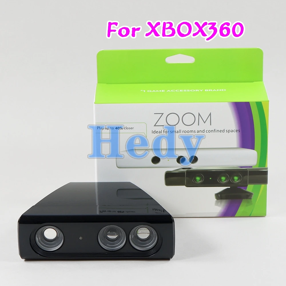 1PCS Für XBOX 360 XBOX360 Kinect Sensor Neue Schwarz Zoom Spielen Bereich Reduktion Objektiv Weitwinkel Universal Adapter super Zoom Image