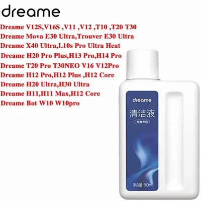 Original Cleaning Solution Dreame L10s Pro Ultra Heat / X40 Ultra/ X30 Ultra Vacuum Cleaner Special Floor Cleaning Fluid 500ml