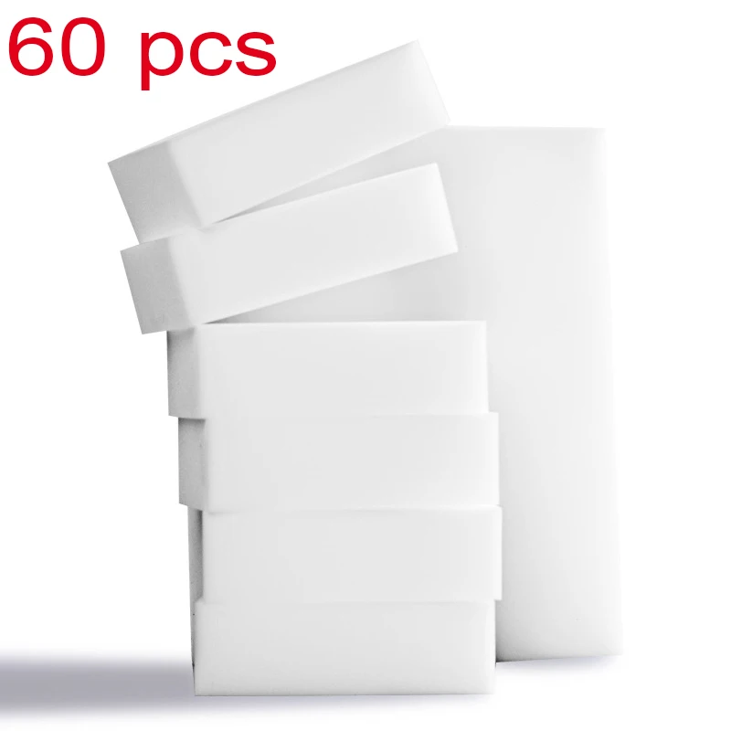 Melamin schwamm 50/60 Stück magischer Schwamm Radiergummi Reiniger für Küche Büro Bad extra starker Melamin sauberer Schwamm 100*70*40 Image