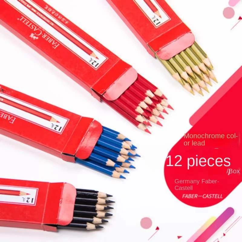 12 stücke Faber Castell Einfarbig Ölige Farbige Zeichnung Bleistift Set Skizzieren Bleistift Farbige Schule Liefert Colores Profesionales Image