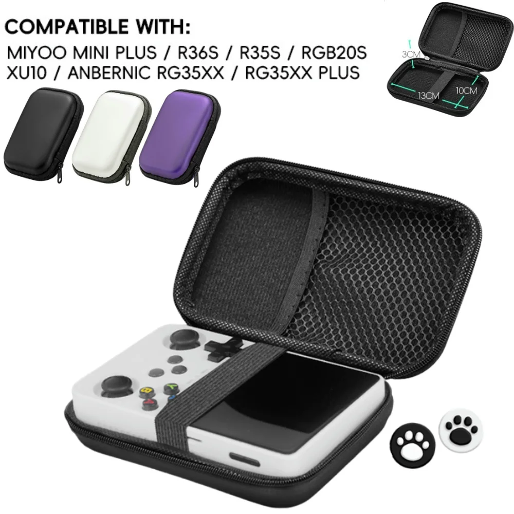 Tragbare Tasche für Miyoo Mini Plus/R36S/R35S Harte Tragetasche Handheld Spielkonsole Aufbewahrungsbox Für ANBERNIC RG35XX/RG35XX PLUS Image