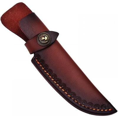 Leder-Messerscheide, 21 cm gerades Messeretui, Vintage-Hülle mit Gürtelschlaufe zum Schutz des Image