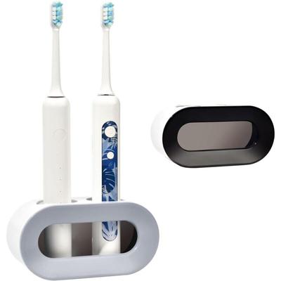 Ccykxa - Elektrischer Zahnbürstenhalter 2er-Set, entleerbarer wandmontierter elektrischer Image