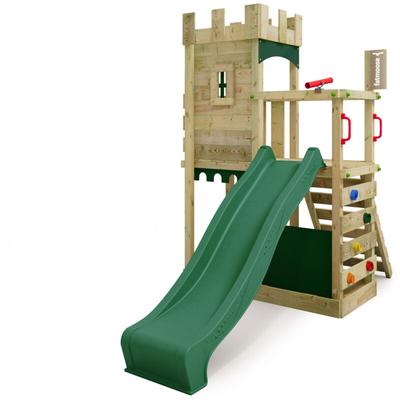 Fatmoose - Spielturm Ritterburg BoldBaron mit Rutsche und Sandkasten, Integrierter Sandkasten – Grün Image