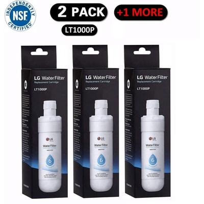 Aiperq - ymyny 3er-Pack LT1000P2 6 Monate/200 Gallonen Kühlschrank-Ersatzwasserfilter, weiß. Image