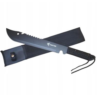 MESSER MACHETE SCHWERT XXL 50CM Full Tang 420 EDELSTAHL + SÄGE + ABDECKUNG Image