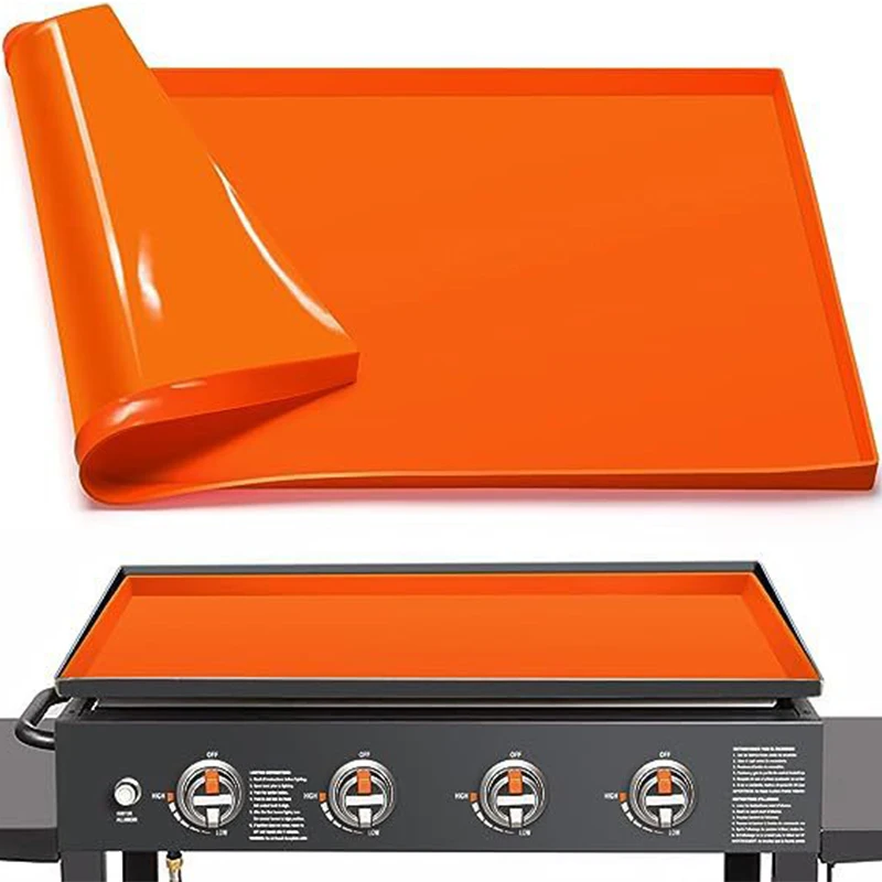 1 Stück verbesserte Grillplattenabdeckung Matte Grill 36" Silikonmattenabdeckung, vollkantiges Silikon-Grillplattenmatten-Design für Blackstone 36 Zoll Grill, Image