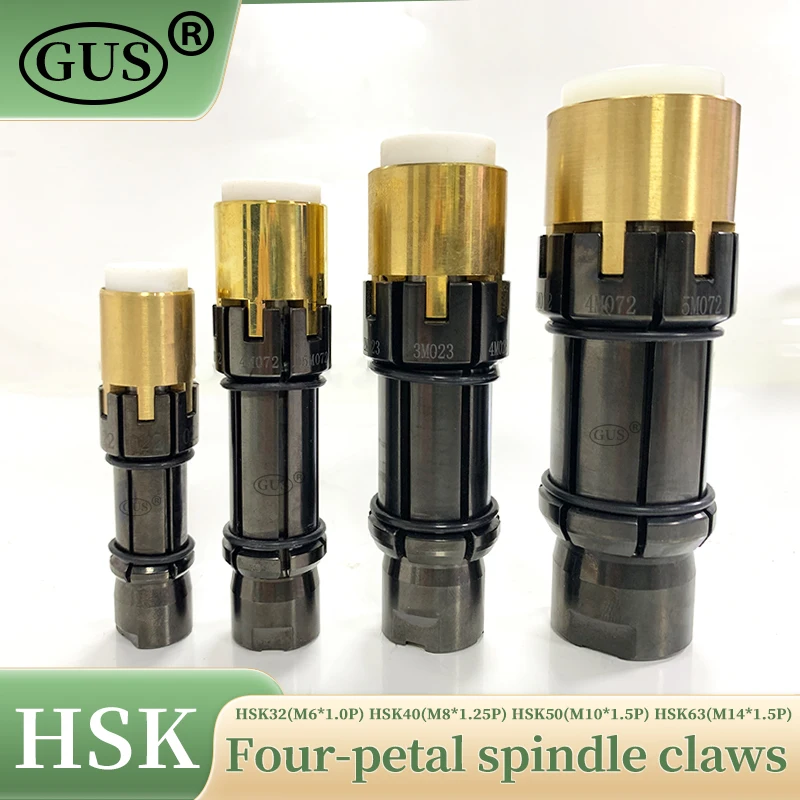 BT50 BT30 BT40 45 ° Spindelbefestigung HSK63 HSK32 HSK40 HSK50 CAT40 Spindelklauen mit vier Blütenblättern CNC-Fräsmaschinen-Mittelwerkzeugklemme Image