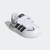 Klettschuh ADIDAS SPORTSWEAR "TENSAUR SWITCH KIDS", Gr. 23, schwarz-weiß (cloud weiß, core schwarz, grau three), Synthetik, sportlich, Schuhe, für Kinder