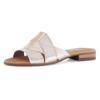 Pantolette GABOR "RHODOS", Damen, Gr. 38, gold (goldfarben), Ziegenleder, metallic, klassisch, Schuhe, Blockabsatz, Sommerschuh, Komfortschuh in Bequemweite G (= weit), Topseller
