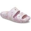 Pantolette CROCS "Classic Marbled Sandal", Damen, Gr. 42, quartz, rosa, Croslite, casual, Schuhe, mit Tieffußbett