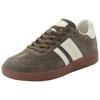 Sneaker PANTOFOLA D´ORO "BALLARE", Gr. 46, olive, gelb, Leder, sportlich, Schuhe