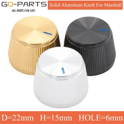22*15mm Mini Solid Full Aluminum Set knob Button For Marshall Guitar AMP Effect Pedal Cabinet 6mm
