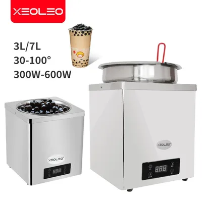 XEOLEO Tapioca Warm Pot 3L/7L Stainless Steel Insulation Pot for Taro/Pearl/Sago/Tapioca Cooker Bubble machine Pearl Cook Pot