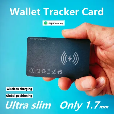 Smart wallet tracker card wireless charging tracker GPS positioning locator Ultra slim Anti loss