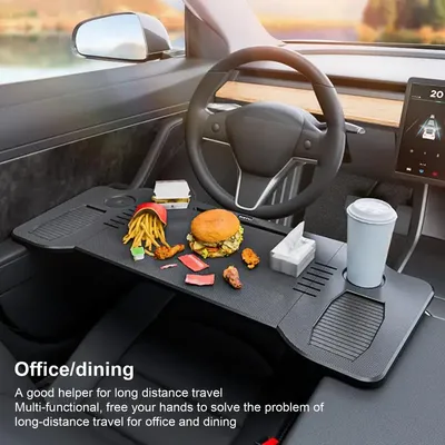 Multifunctional Car Steering Wheel Table Tray Desk Notebook Laptop Eating Desk Car Food Eating Tray
