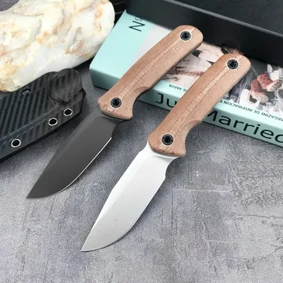 D2 Steel Fixed Blade Camping Knife - 0004 Survival Knife with G10 Handle EDC Tool for Hunting,