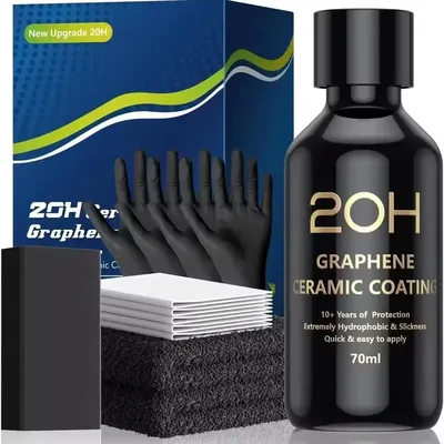 20H Advanced Graphene Ceramic Coating for Cars 70ml 10+ Years of Long Lasting Protection Ultra High