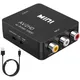 Convertitore compatibile da AV a HDMI HD 1080P RCA Adattatore audio video CVBS da AV a HDMI per