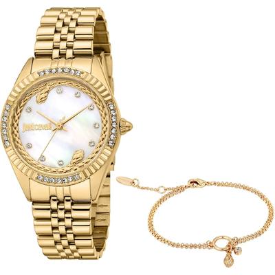 Roberto Cavalli Uhren-Set Metall gelbgold, weiß Damen Image