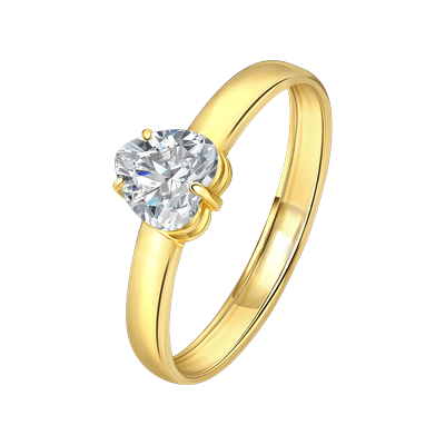 Lucardi Ringe 9 carat 585 Gold - 53mm Damen Image