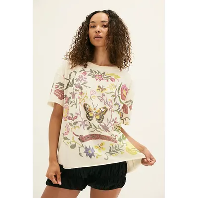 Secret Garden Tee by The Bureau at Free People in Ivory, Size: Small