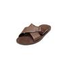 Sandale MARC O'POLO "aus edlem Rindleder", Herren, Gr. 41, braun (schwarz braun), Obermaterial: 100% Leder (Rind), unifarben, Schuhe