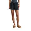 Shorts MARC O'POLO "aus softem Baumwolle-Mix", Damen, Gr. L, Normalgrößen, muted blau, Obermaterial: 80% Baumwolle, 20% Polyester, unifarben, casual, regular fit kurz, Hosen