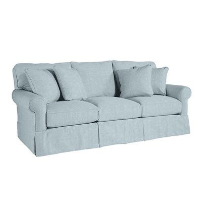 Baldwin Upholstered Sofa - In Stock - Idol Frost Sunbrella - Ballard Designs