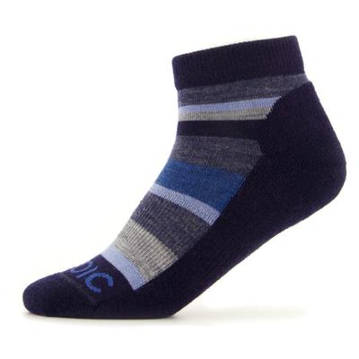 Stoic - Kid's Merino Trekking Quarter Socks Striped - Wandersocken 35-38 | EU 35-38 blau Image